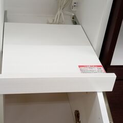 ☆ジモティ割あり☆ レンジボード 白 H190×D43×W100 クリーニング済み 