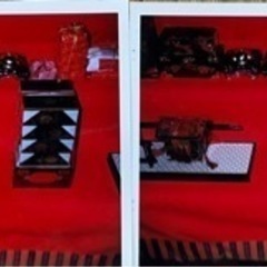 取引終了】雛人形7段飾り （京風）御所庭、御所襖、垣根、縁の下、廊下