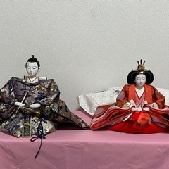 取引終了】雛人形7段飾り （京風）御所庭、御所襖、垣根、縁の下