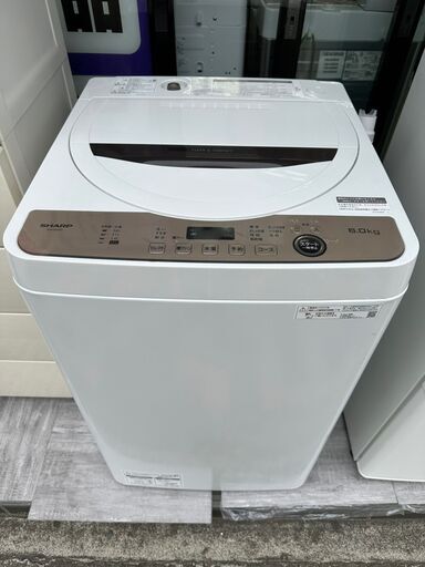 SHARP　全自動電気洗濯機　ES-GE6G-T　標準洗濯容量6.0kg 　2023年製