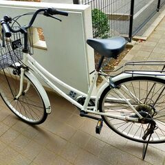 自転車（白）