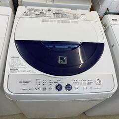 洗濯機　No.9201　シャープ　2014年製　ES-45E8-...