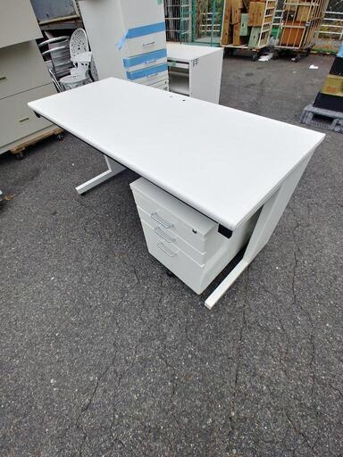 (8日予約入りました)オフィスディスク+袖机鍵あり