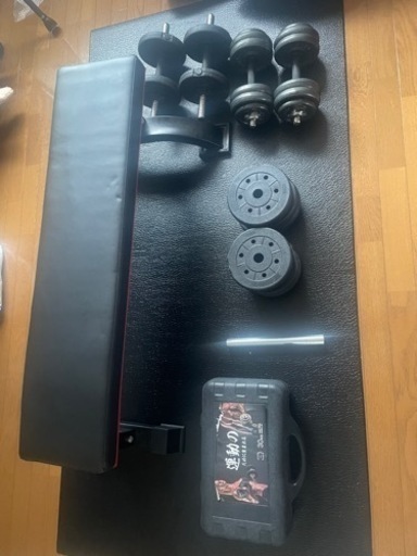 ダンベル　トレーニングベンチ　マット　セット