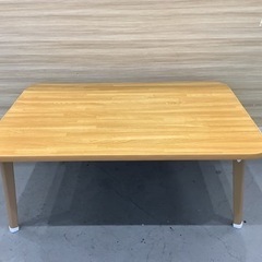 ＊木目調テーブル ローテーブル 75×50cm ブラウン ベージュ系