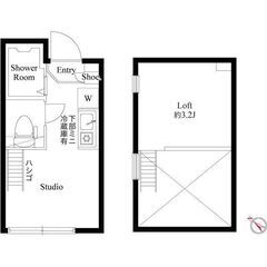 北池袋/板橋駅🚃【１R+ロフト】６．５万円～✨二人入居OK - 豊島区