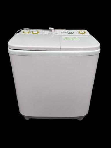 【ジ1205-12】AQUA 二槽式洗濯機 AQW-N50(W) 2019年