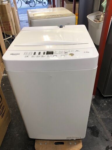 ☆中古￥7,000！Hisense　5.5㎏洗濯機　家電　2019年製　【BK252】