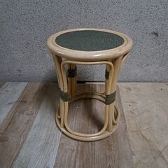 籐製 スツール 椅子 ラタン 藤製 直径32cm×高さ40cm 