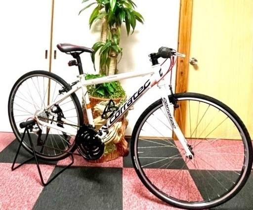 [お年玉価格]で Corratec Wave Sport 2, 軽量クロスバイク.アルミボディ.3X8 24段.タイヤ前後700-28c