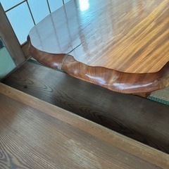 欅1枚板　無垢座卓