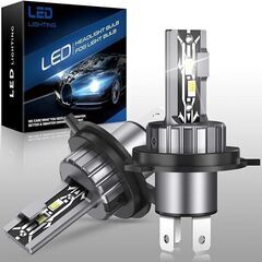 H4 LED の自動車ヘッドライト 6500K 白い H4 LE...