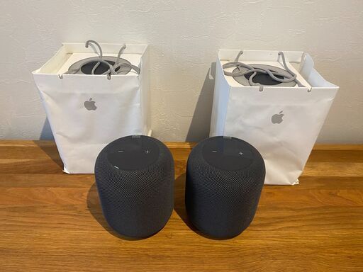 美品 Apple Homepods 黒第1世代  セット