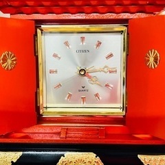 美術品】citizen シチズン 神輿型 置時計 動作品 神輿時計 装飾時計