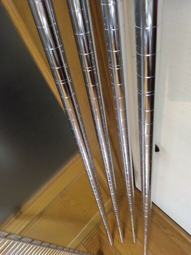 世田谷区近辺配送可能 美品 メタル製ラック・スチールラック セット