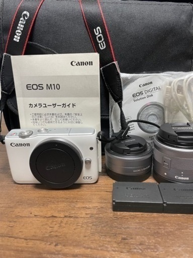 他でも出品してます。12/8限り2000円引き。Canon EOS M10 レンズ2点セット