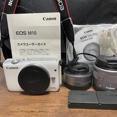 他でも出品してます。12/8限り2000円引き。Canon EOS M10 レンズ2点セット