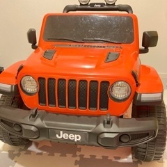 子供用電気乗車ラジコンカー　jeep オレンジ