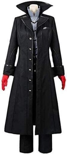 【良好中古】黒・ペルソナ5衣装・ロングコート。のみ