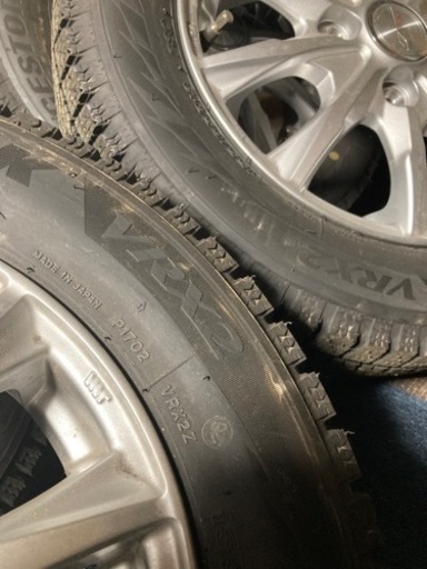 ○155/65r13 山ほぼ新品 ブリジストンvrx2 4本セット スタッドレス○