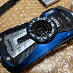 RICOH WG-40wブルー　美品　防水　防塵　デジタルカメラ　動作良好　No002