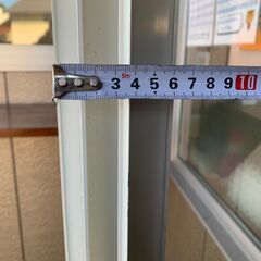 シンプルな窓枠 シングルガラス 450x60x1550 ホワイト