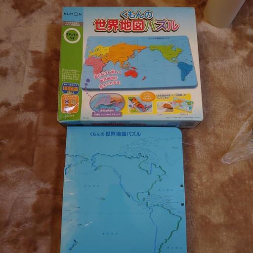 くもんの世界地図パズル (かぼす) 豊橋のボードゲームの中古あげます