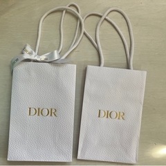 DIOR ショッパー2個 （１つはリボン付き）