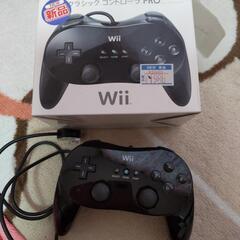 ジャンク品Wii　コントローラ　Pro　黒