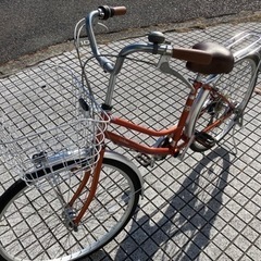 【26インチ自転車】6段変速　LEDオートライト付　美品❗️若林自転車　膳所店　SALE中❗️