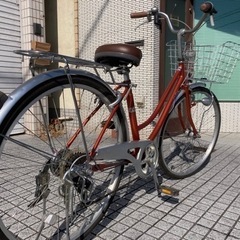 【26インチ自転車】6段変速　LEDオートライト付　美品❗️若林自転車　膳所店　SALE中❗️