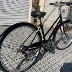 【26インチ自転車】6段変速　LEDオートライト付　前後ブリヂストン製新品タイヤ❗️カゴ新品❗️若林自転車　膳所店　SALE中❗️