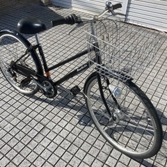 【26インチ自転車】6段変速　LEDオートライト付　前後ブリヂストン製新品タイヤ❗️カゴ新品❗️若林自転車　膳所店　SALE中❗️