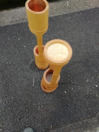 華道竹花入れ 完品 2個セット - その他 