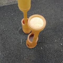 華道竹花入れ 完品 2個セット 華道竹花入れ 完品 2個セット