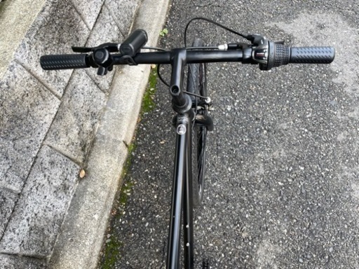 ◆SHIMANO/外装６段変速◆クロスバイク◆160㎝～175㎝◆マットブラック◆フル装備◆整備/清掃済◆◆中古自転車◆
