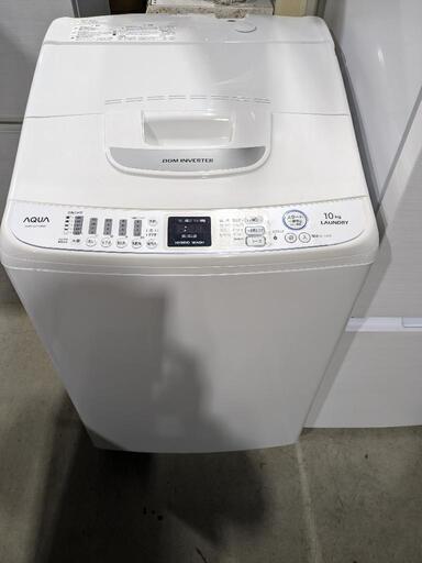 AQUA　10kg 大型 全自動洗濯機 AQW-VZ10B(W) 2013年製