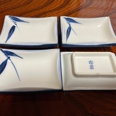 陶楽・醤油小皿　4枚セット　美品