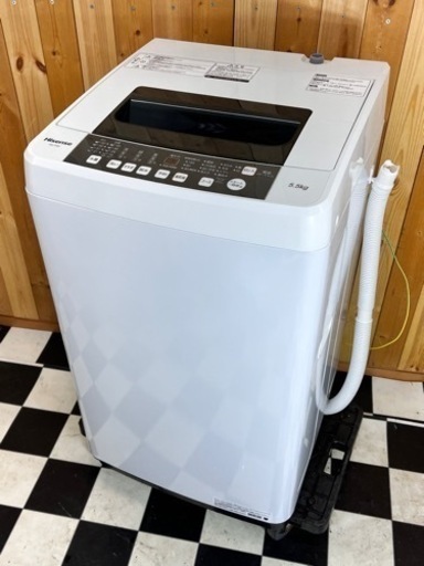 Hisense 洗濯機 HWーT55C 2019年製 5.5kg ホワイト 住まい