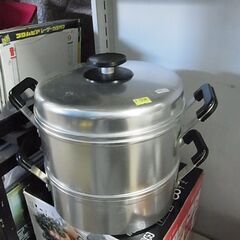 QP　キューピー　蒸し器　24ｃｍ　調理器具　両手鍋　アルミ製