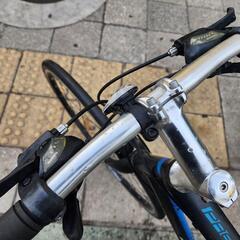 👉👉　ＰＲＥＣＩＳＩＯＮ　クロスバイク　７００ｘ２８ｃ　フレーム　アルミ　3x8変速　黒　配達可能