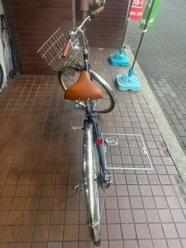 27インチ 外装6段変速 ledライト 付き ブルー 27インチ自転車 オート