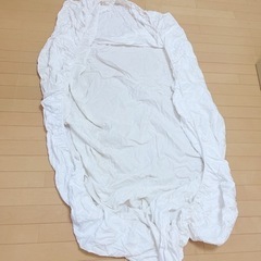 昭和西川　ダブルサイズ　ボックスシーツ　白　ホワイト　無地　20