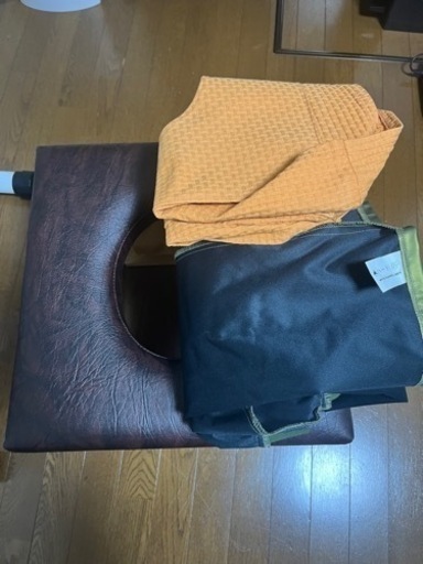 よもぎ蒸し　4点セット (椅子、クッションカバー、マント、鍋)