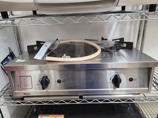 J4155  Rinnai　リンナイ 都市ガス用 ガステーブル ガスコンロ Vamo.　バーモ　ET21-2STSY-S　両強火　2020年製 クリーニング済　【リユースのサカイ柏店】