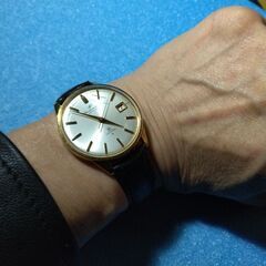 AT 良品 セイコーマチック スリムデイト 4406980 30石 シルバー文字盤 デイト メンズ腕時計 KRK 0165000