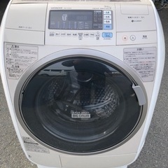 福岡市内配送設置無料　日立 HITACHI BD-V3500L-C [ななめ型ドラム式洗濯乾燥機（9kg） 左開き・ライトベージュ ヒートリサイクル・風アイロン・ビッグドラム]