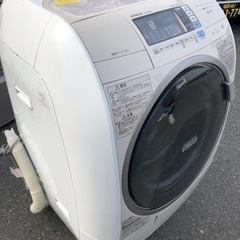 福岡市内配送設置無料　日立 HITACHI BD-V3500L-C [ななめ型ドラム式洗濯乾燥機（9kg） 左開き・ライトベージュ ヒートリサイクル・風アイロン・ビッグドラム]