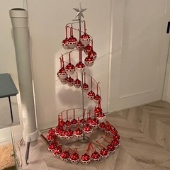 IKEAクリスマス　ツリー　カップケーキオーナメント