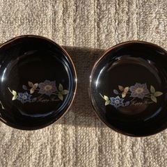 新品　創作陶器　一色窯　小鉢　盛り皿　お皿　ペア　カップ　2個セット